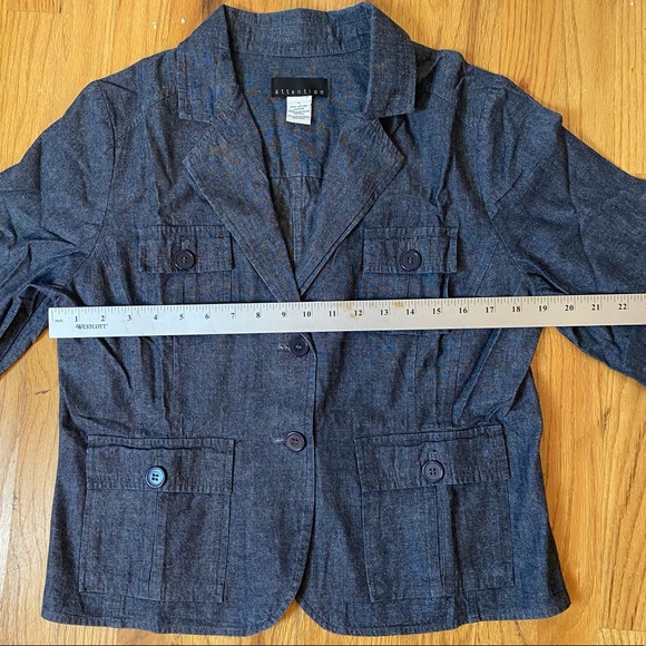 Attention Dark Denim Blazer - Picture 7 of 7